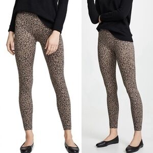 SPANX Leggings Womens Sz Small Tan Black Leopard Look At Me Now Seamless Pull On